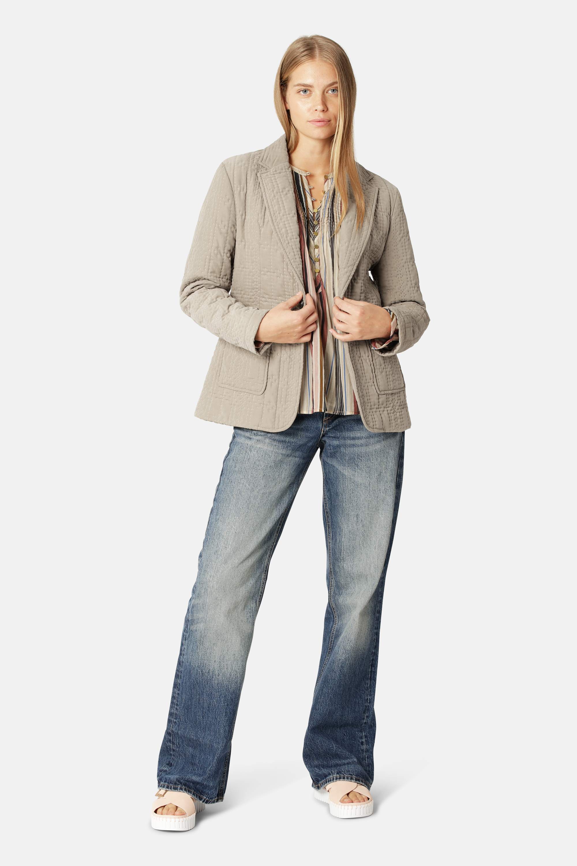 Blazer Acolchado - Greige